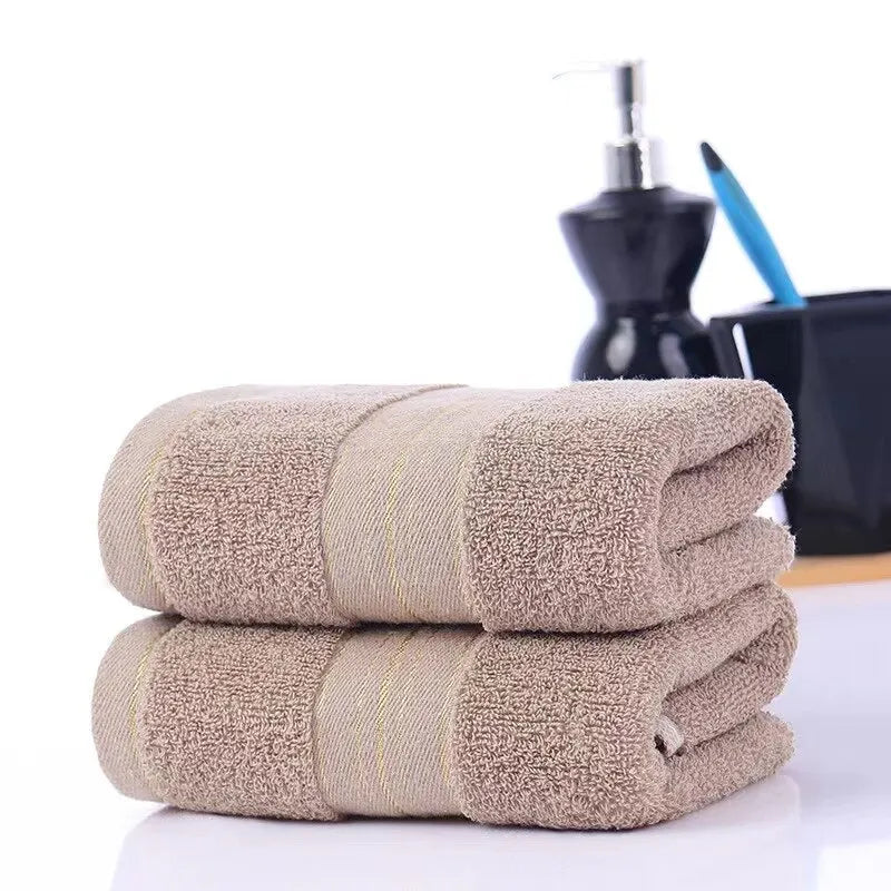 Cotton Towel Thickened Strong Absorbency No Hair off Bathroom Face Towel Soft and Comfortable - Slobuy