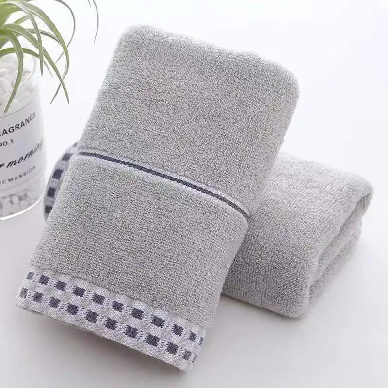 Cotton Towel Thickened Strong Absorbency No Hair off Bathroom Face Towel Soft and Comfortable - Slobuy