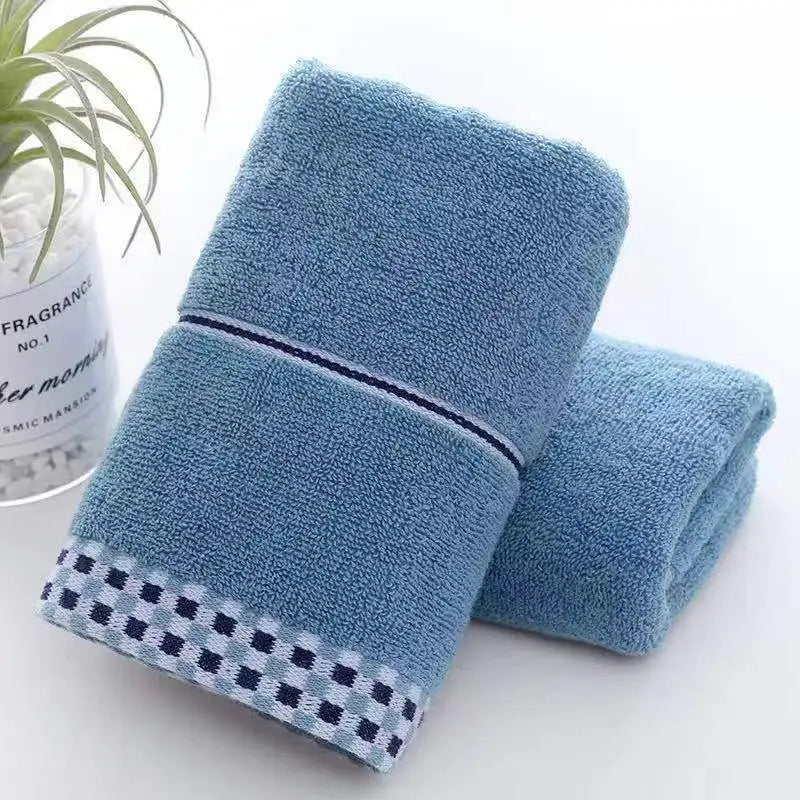 Cotton Towel Thickened Strong Absorbency No Hair off Bathroom Face Towel Soft and Comfortable - Slobuy