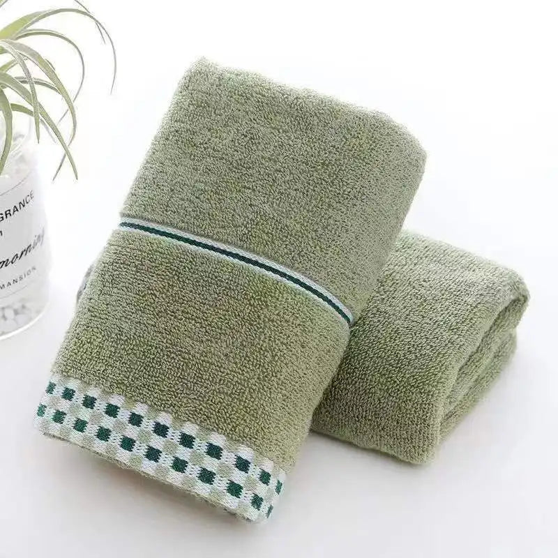 Cotton Towel Thickened Strong Absorbency No Hair off Bathroom Face Towel Soft and Comfortable - Slobuy