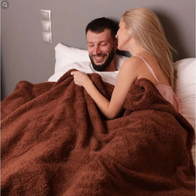 Couple Romantic Blanket Winter Warm Cozy Shaggy Blanket-Thickened King Size Blanket 100% Waterproof and Stain Resistant-Blanket - Slobuy