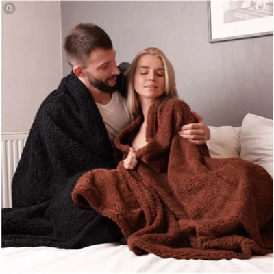 Couple Romantic Blanket Winter Warm Cozy Shaggy Blanket-Thickened King Size Blanket 100% Waterproof and Stain Resistant-Blanket - Slobuy