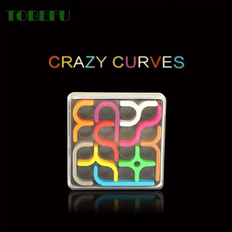 Creative 3D Intelligence Puzzle Crazy Curve Sudoku Puzzle Games Geometric Line Matrix Puzzle Toys For Children Learning Toy Gift - Slobuy