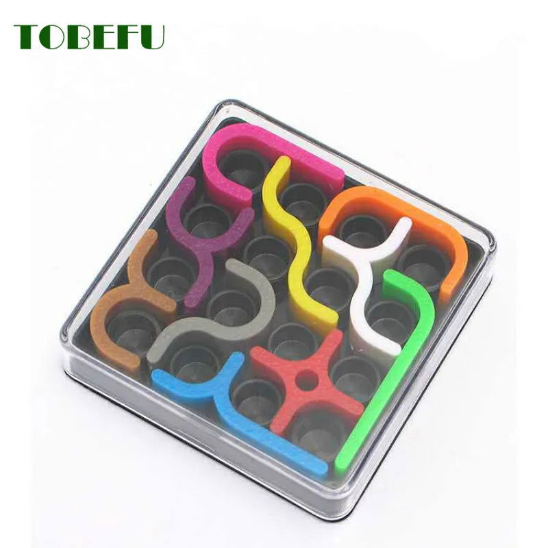 Creative 3D Intelligence Puzzle Crazy Curve Sudoku Puzzle Games Geometric Line Matrix Puzzle Toys For Children Learning Toy Gift - Slobuy