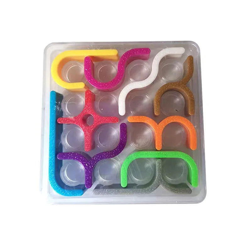 Creative 3D Intelligence Puzzle Crazy Curve Sudoku Puzzle Games Geometric Line Matrix Puzzle Toys For Children Learning Toy Gift - Slobuy