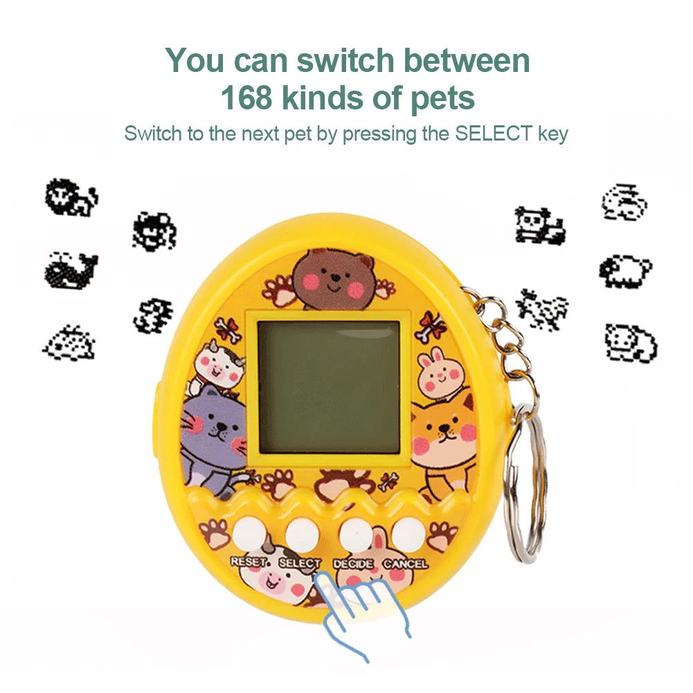 Creative Electronic Pet Game Tamagotchi Toy 168 Pets In 1 Virtual Pet Electronic Toys Mini Handheld Game Children Gifts - Slobuy