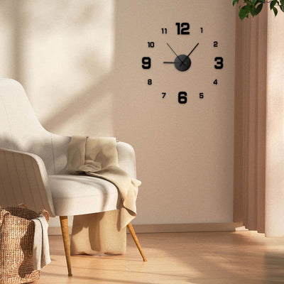 Creative Frameless DIY Wall Clock Wall Decal Home Silent Clock Living Room Office Wall Decoration - Slobuy