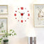 Creative Frameless DIY Wall Clock Wall Decal Home Silent Clock Living Room Office Wall Decoration - Slobuy