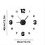 Creative Frameless DIY Wall Clock Wall Decal Home Silent Clock Living Room Office Wall Decoration - Slobuy
