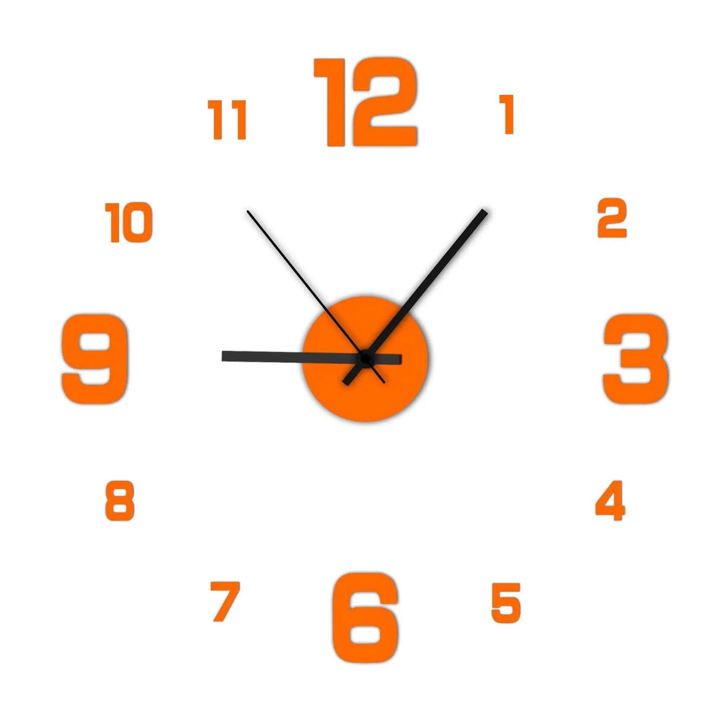 Creative Frameless DIY Wall Clock Wall Decal Home Silent Clock Living Room Office Wall Decoration - Slobuy