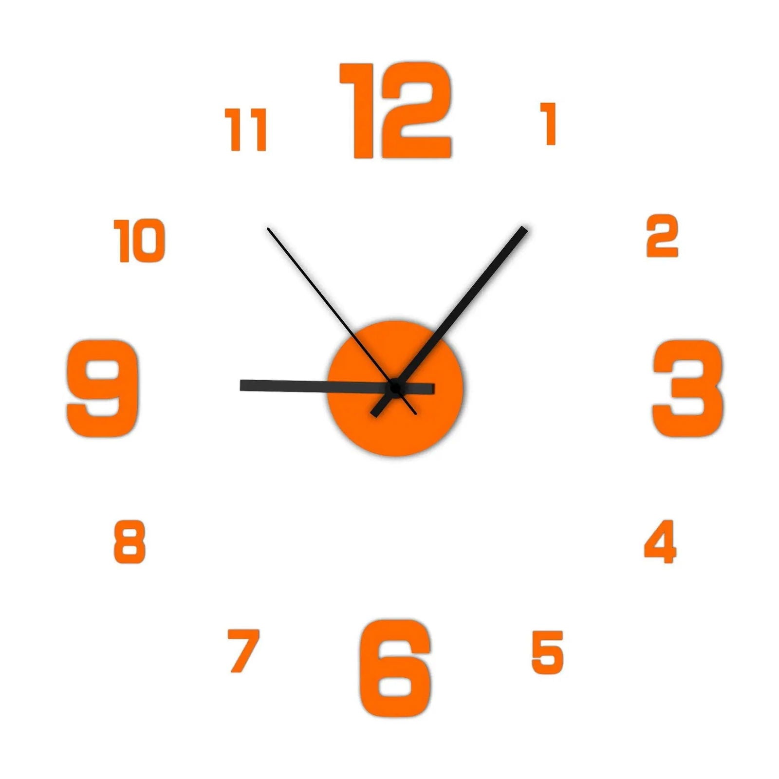 Creative Frameless DIY Wall Clock Wall Decal Home Silent Clock Living Room Office Wall Decoration - Slobuy