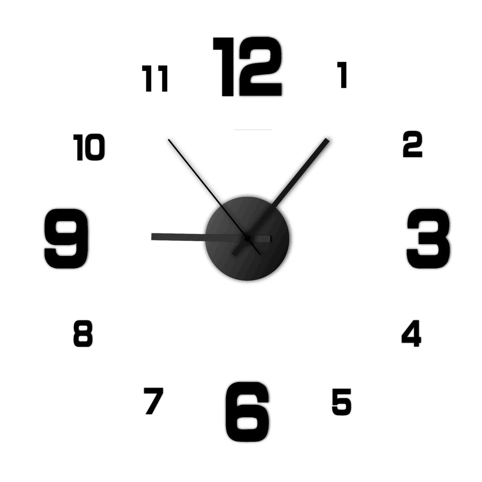 Creative Frameless DIY Wall Clock Wall Decal Home Silent Clock Living Room Office Wall Decoration - Slobuy