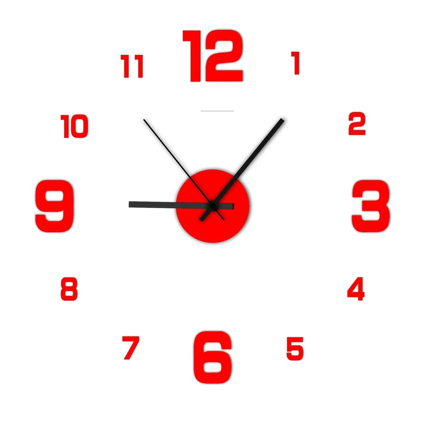 Creative Frameless DIY Wall Clock Wall Decal Home Silent Clock Living Room Office Wall Decoration - Slobuy