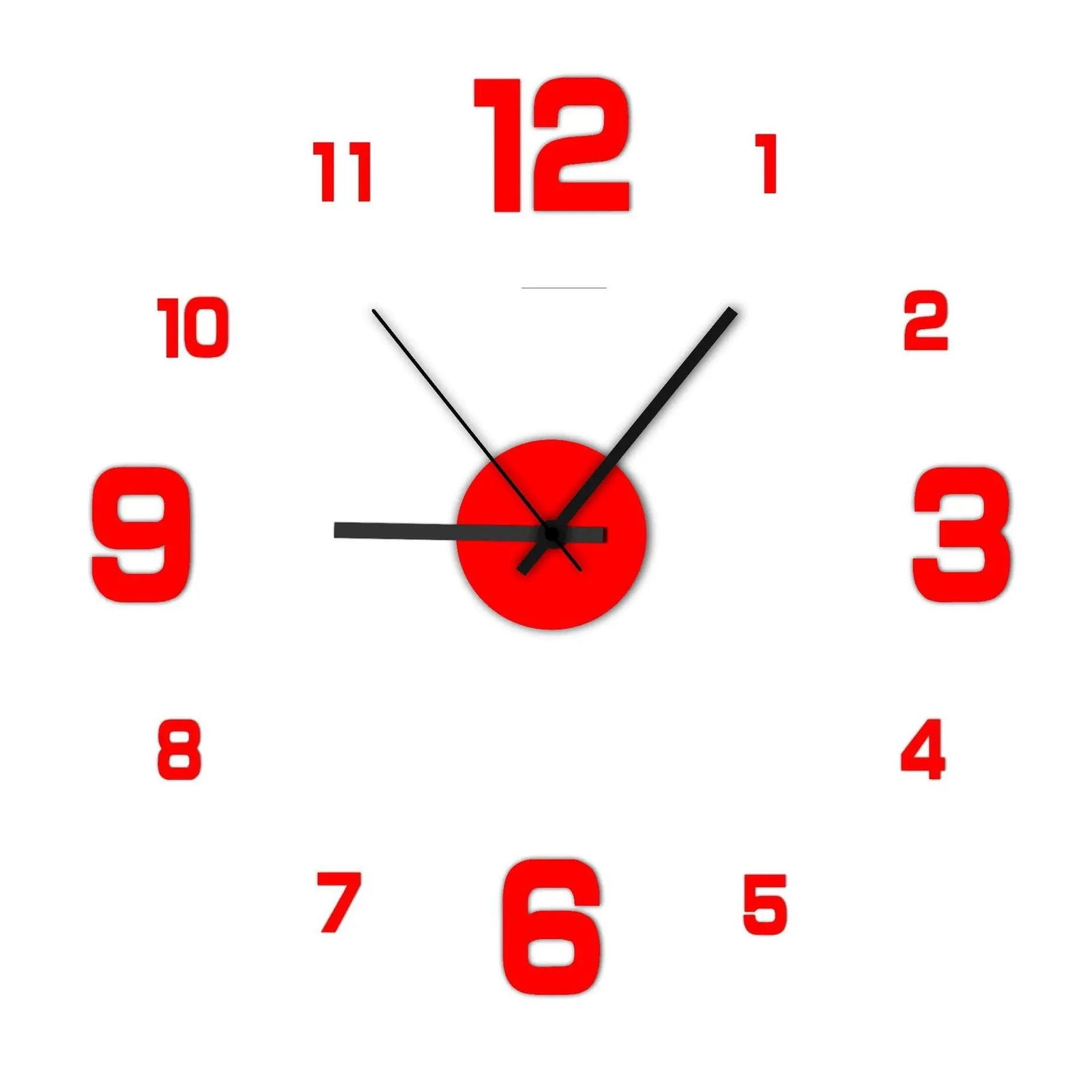 Creative Frameless DIY Wall Clock Wall Decal Home Silent Clock Living Room Office Wall Decoration - Slobuy