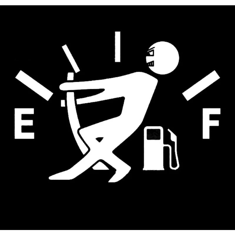 Creative Funny Car Pull Fuel Tank Pointer Reflective Vinyl Sticker Decal Car Styling Sticker Decal Auto Exterior Decoration - Slobuy