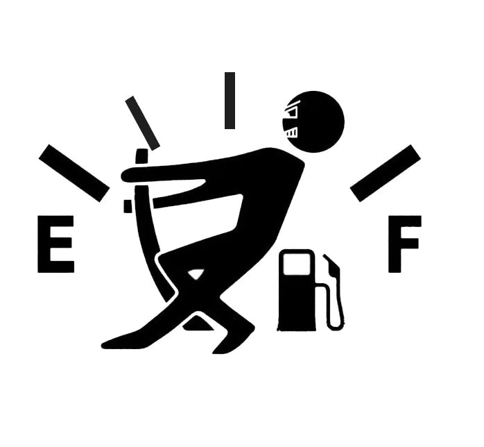 Creative Funny Car Pull Fuel Tank Pointer Reflective Vinyl Sticker Decal Car Styling Sticker Decal Auto Exterior Decoration - Slobuy