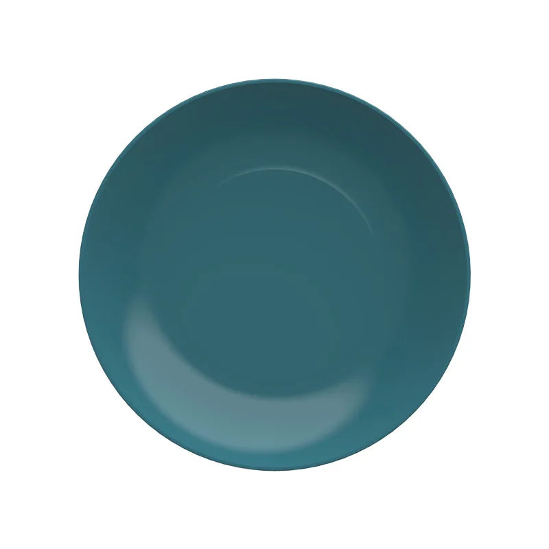 Creative Imitation Porcelain Round Plastic Food Soy Sauce and Vinegar Plate Snack Dish Household Fruit  Kitchen Accessories - Slobuy