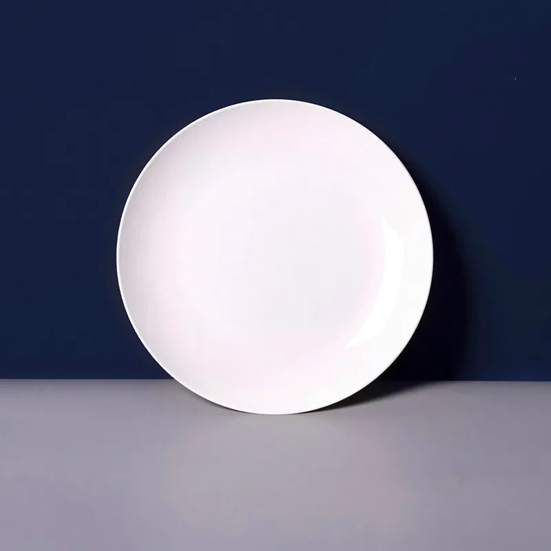 Creative Imitation Porcelain Round Plastic Food Soy Sauce and Vinegar Plate Snack Dish Household Fruit  Kitchen Accessories - Slobuy