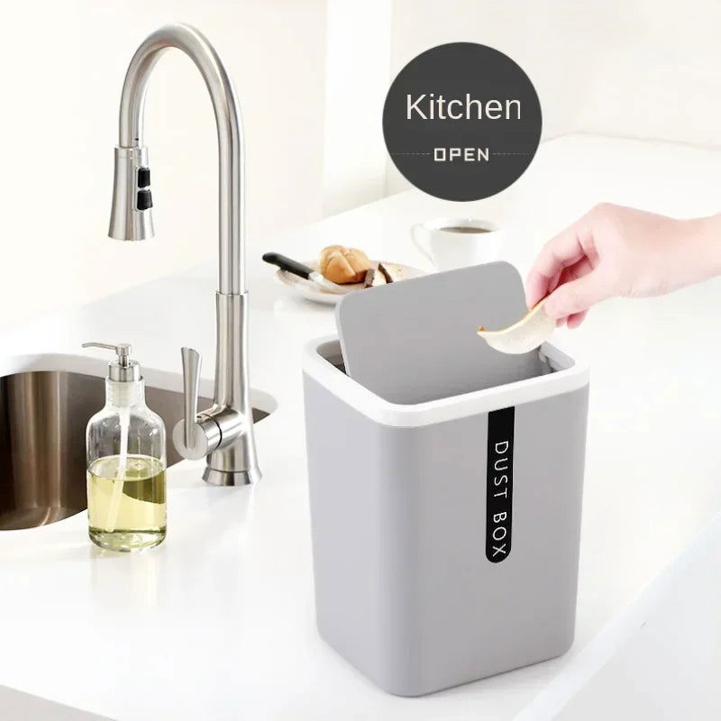 Creative Mini Small Waste Bin Desktop Garbage Basket Home Table Plastic Office Supplies Trash Can Dustbin Sundries Barrel Box - Slobuy