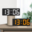 Creative Number Clock Color Nightlight Temperature Calendar Alarm Clock LED Large Number Electronic Clock Backlight Home Decor - Slobuy