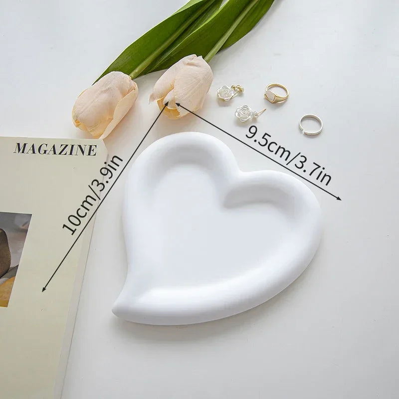 Creative Storage Jewelry Dish Tray Photographic Props Decorative Trays Trinket Plate Desktop Ring Bowl Home Decor Accessories - Slobuy