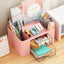 Creative Transparent Drawer Storage Box Desktop Cosmetics Organizer Student Pen Holder School Office Stationery Supplies - Slobuy