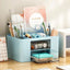 Creative Transparent Drawer Storage Box Desktop Cosmetics Organizer Student Pen Holder School Office Stationery Supplies - Slobuy
