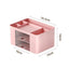 Creative Transparent Drawer Storage Box Desktop Cosmetics Organizer Student Pen Holder School Office Stationery Supplies - Slobuy