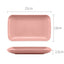 Creative Wheat Straw Rectangular Plate Melamine Healthy Tableware Kitchen Cooking Utensils Dessert Sushi Pasta Plate Dishes - Slobuy