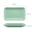 Creative Wheat Straw Rectangular Plate Melamine Healthy Tableware Kitchen Cooking Utensils Dessert Sushi Pasta Plate Dishes - Slobuy