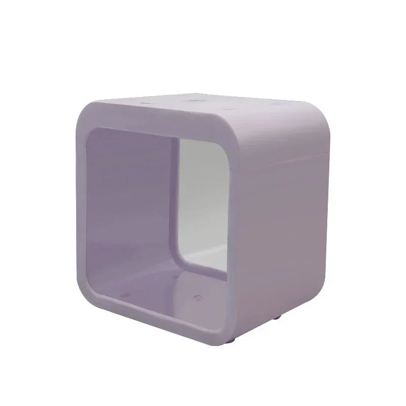 Creative aquarium LED decoration small aquarium fish tank betta transparent fish tank LED light goldfish small fish tank - Slobuy