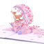 Crescent Pop Up Card Hummingbird Birthday Card Pop Up Cards for Mother's Day Halloween Christmas - Slobuy