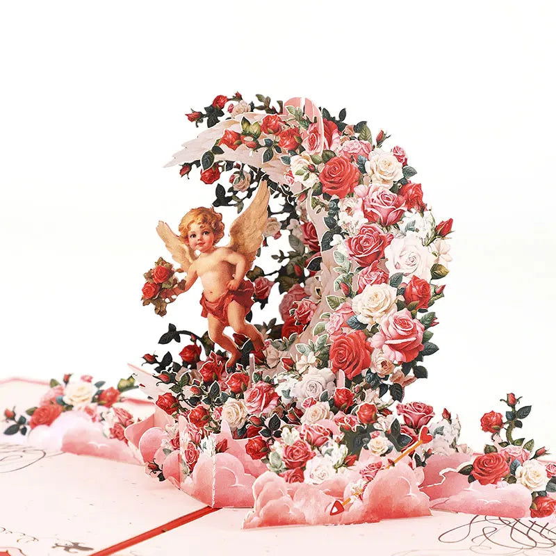 Crescent Pop Up Card Hummingbird Birthday Card Pop Up Cards for Mother's Day Halloween Christmas - Slobuy