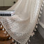Crochet Translucent Curtain for Living Room, American Country Style Hollow Boho Art Decor for Bedroom and Balcony - Slobuy