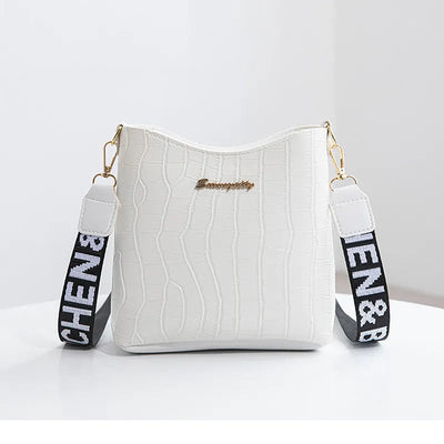 Crocodile Messenger Bags For Women Luxury High Quality Ladies Handbags Bucket Bag Pu Leather Crossbody Shoulder Bag Female - Slobuy