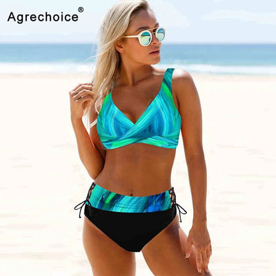 Cross Bikini Women 2023 Sexy Swimwear Push Up Swimsuit High Waist Bikini Set Brazilian Bathing Suit Beachwear Swimming Suit XXXL - Slobuy