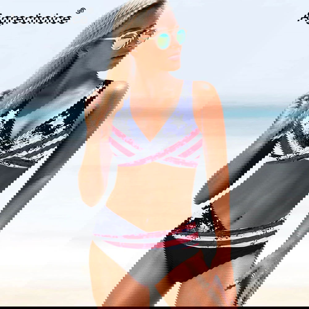 Cross Bikini Women 2023 Sexy Swimwear Push Up Swimsuit High Waist Bikini Set Brazilian Bathing Suit Beachwear Swimming Suit XXXL - Slobuy