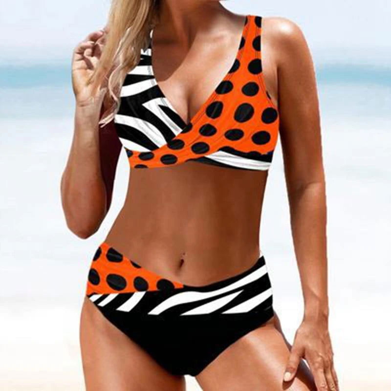 Cross Bikini Women 2023 Sexy Swimwear Push Up Swimsuit High Waist Bikini Set Brazilian Bathing Suit Beachwear Swimming Suit XXXL - Slobuy