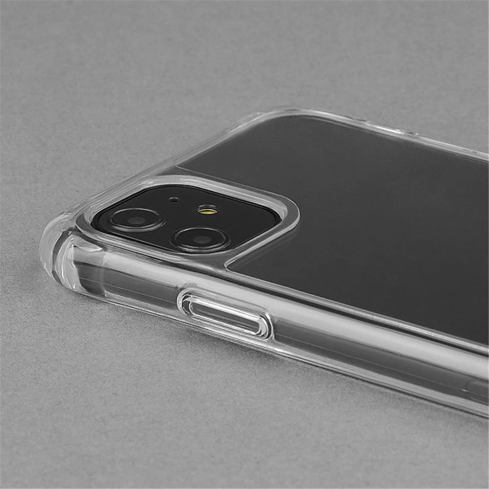 Crossbody Necklace Cord Lanyard Transparent Hard Phone Case For iPhone 15 14 13 12 11 Pro Max XS XR X 8 7 Plus Clear Soft Cover - Slobuy