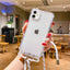 Crossbody Necklace Cord Lanyard Transparent Hard Phone Case For iPhone 15 14 13 12 11 Pro Max XS XR X 8 7 Plus Clear Soft Cover - Slobuy