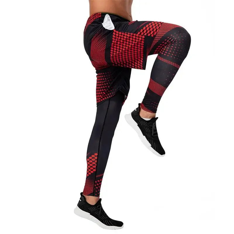 Crossfit Men Fitness Running Shorts Men Sport Basketball Short Pants Elastic Workout Training Gym Shorts With Pockets - Slobuy