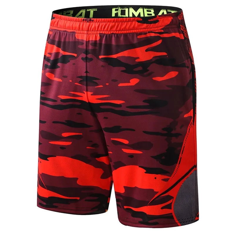 Crossfit Men Fitness Running Shorts Men Sport Basketball Short Pants Elastic Workout Training Gym Shorts With Pockets - Slobuy