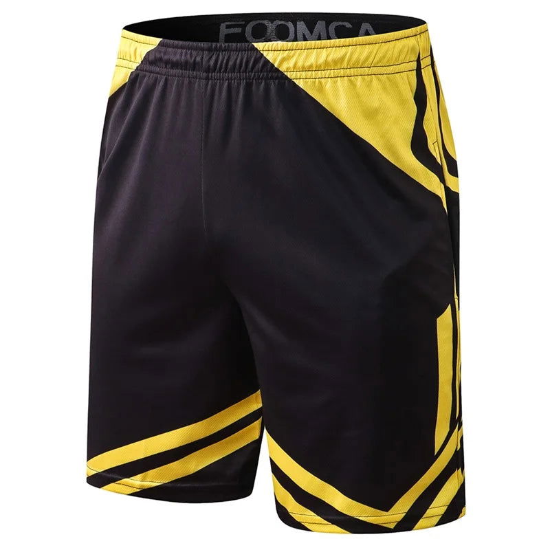 Crossfit Men Fitness Running Shorts Men Sport Basketball Short Pants Elastic Workout Training Gym Shorts With Pockets - Slobuy