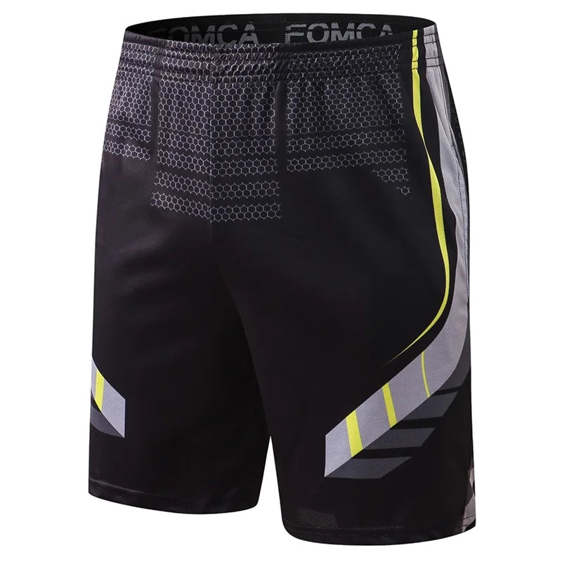 Crossfit Men Fitness Running Shorts Men Sport Basketball Short Pants Elastic Workout Training Gym Shorts With Pockets - Slobuy