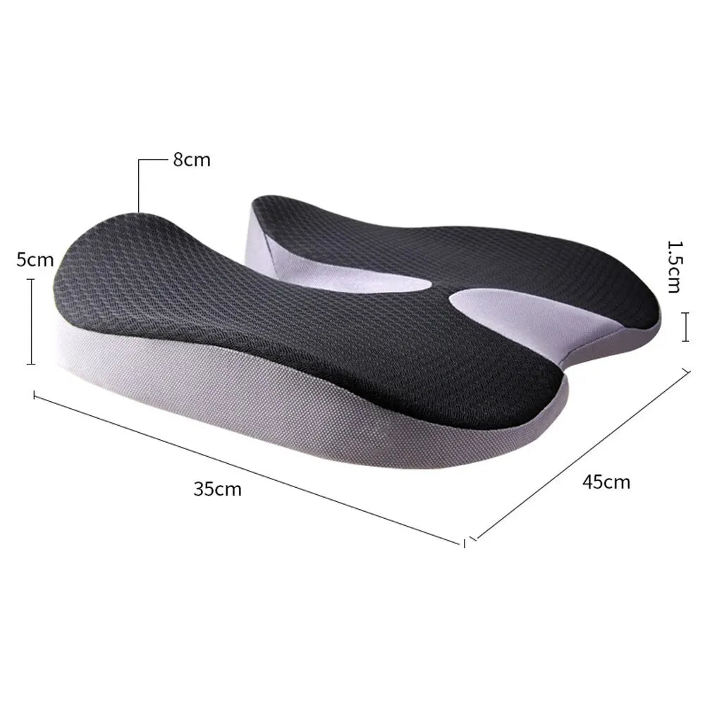 Cushion Non Slip Orthopedic Memory Foam Prostate Cushion for Tailbone Sciaticaback Pain Relief Comfort Chair Car Seat - Slobuy