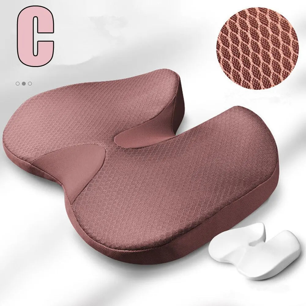 Cushion Non Slip Orthopedic Memory Foam Prostate Cushion for Tailbone Sciaticaback Pain Relief Comfort Chair Car Seat - Slobuy