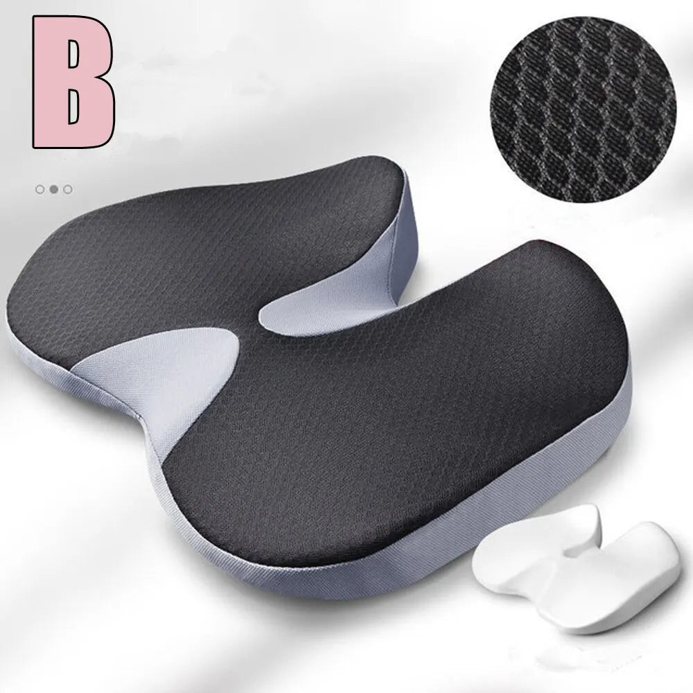 Cushion Non Slip Orthopedic Memory Foam Prostate Cushion for Tailbone Sciaticaback Pain Relief Comfort Chair Car Seat - Slobuy