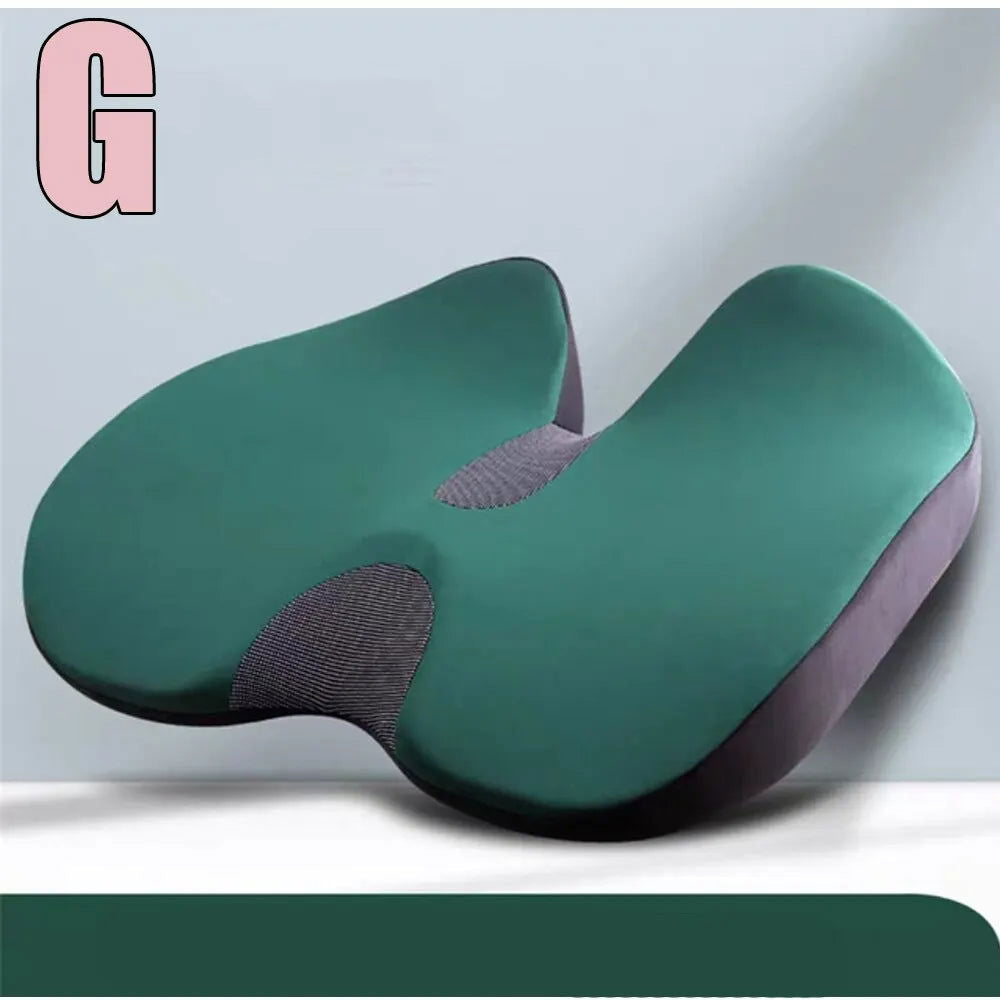Cushion Non Slip Orthopedic Memory Foam Prostate Cushion for Tailbone Sciaticaback Pain Relief Comfort Chair Car Seat - Slobuy