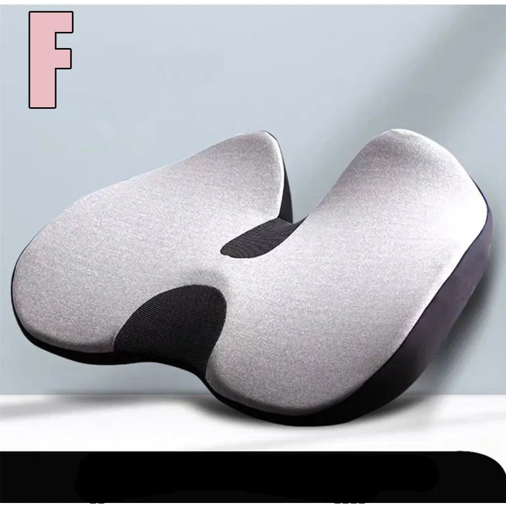 Cushion Non Slip Orthopedic Memory Foam Prostate Cushion for Tailbone Sciaticaback Pain Relief Comfort Chair Car Seat - Slobuy