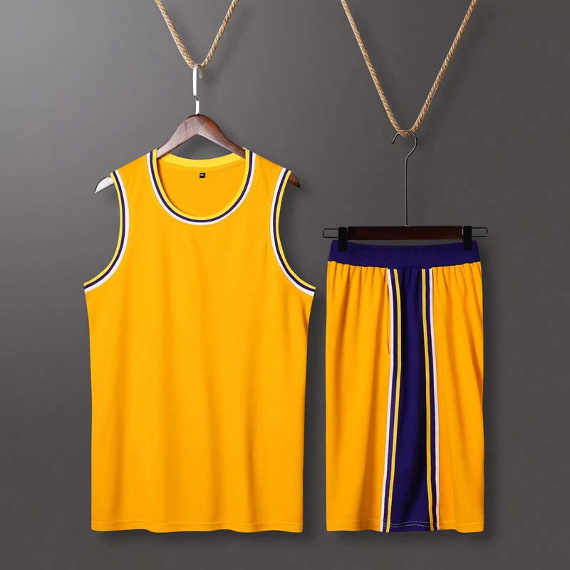 Custom Basketball Jersey Set for Men Kids Club College Team Professional Basketball Training Uniforms Suit Quick Dry Sportswear - Slobuy